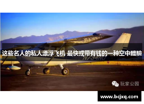 这些名人的私人漂浮飞机 最快或带有钱的一种空中體驗